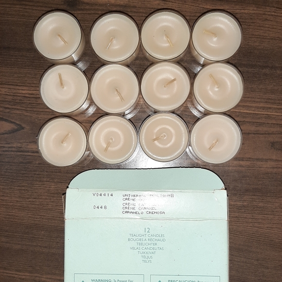 NIB Partylite Creme Caramel Tealight Candles 12pk - Picture 2 of 4